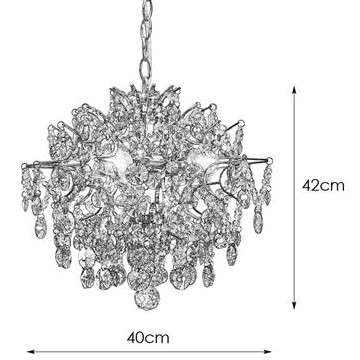 LAMPA wisząca HIDDEN GEM 107416 Markslojd kryształowa OPRAWA zwis glamour crystal przezroczysty przydymiony