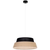 Wisząca lampa loft PRETO JUTE 150150104 abażurowa okrągły beżowy czarny