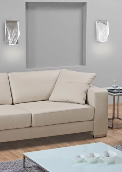 Salonowy kinkiet designerski SILK W0256 Maxlight LED 2,4W 3000K stal chrom