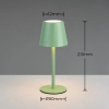 Nocna lampa dotykowa DIAZ R55961149 LED 1,6W 2700-6500K IP44 zielony