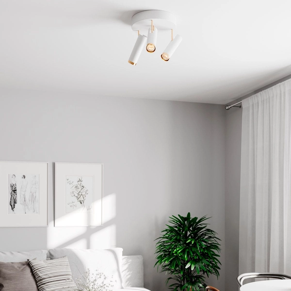 Lampa sufitowa Plus 4201600-5002 regulowane tuby do sypialni białe