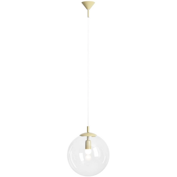 Lampa kulista wisząca Globe 562G12 szklana kula beżowa