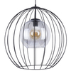 Wisząca lampa druciana loft Universo 2552 TK Lighting szklana przydymiona