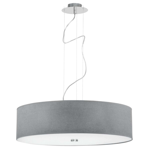 LAMPA wisząca 6774 metalowa OPRAWA okrągły zwis abażurowy czarny