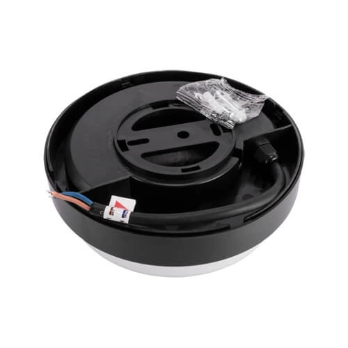 Plafon LAMPA sufitowa ARON 03800 Ideus zewnętrzna OPRAWA metalowa LED 12W 4000K hermetyczna okrągła IP65 czarna