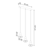 Lampa zwisowa Tazila SL.0990 Sollux industrial kuchenna czarna