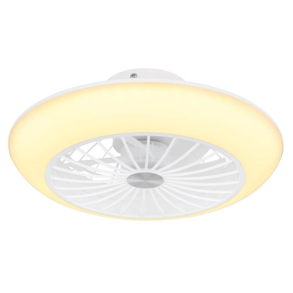 Sufitowa lampa wentylator Lafee 03632W LED 18W 3000K okrągły biały