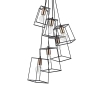 Industrialna wisząca lampa Tower TOW0622 metalowa do salonu czarny