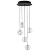 Lampa wisząca glamour CHEPEN LE44642 LED 25W 3000K czarna chrom
