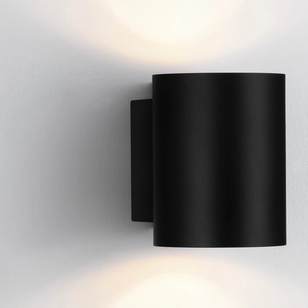 Lampa ścienna do salonu SALAS LE44377 tuba rurka czarna złota