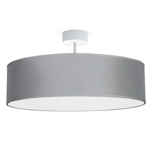 Szara lampa sufitowa Violet 7960 nowoczesna do sypialni nad łóżko