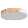 Ekologiczna LAMPA sufitowa MAPLE 3527 Rabalux okrągły plafon LED 24W 3000K do sypialni drewno