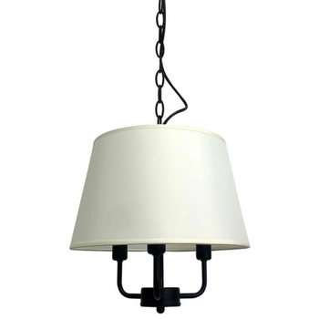 Wisząca lampa abażur Pasteri 31-01351 Candellux na łańcuchu beż czarna