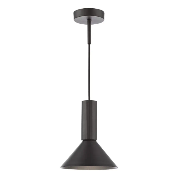 Loftowa lampa wisząca Ragnar RAG0122 do jadalni stożek czarny