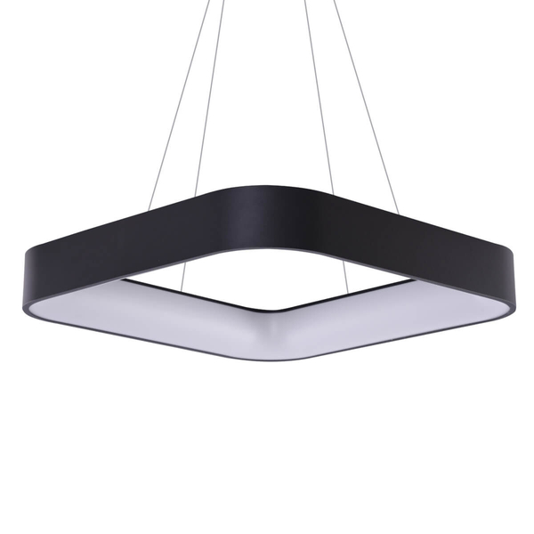 Czarna lampa wisząca Solvent czarna LED 32W nad stół