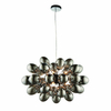 Lampa wisząca szklane klosze Infinity 80124 Endon kulista bańki czarny chrom
