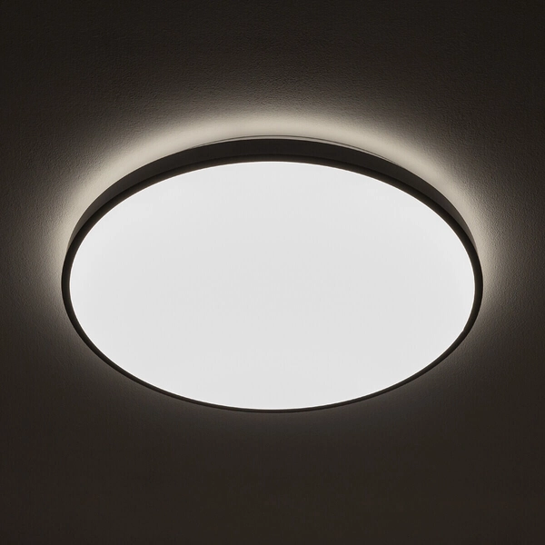 Łazienkowy plafon Agnes 10973 Nowodvorski LED 32W 3000K IP44 czarny biały