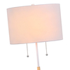 Stojąca lampa podłogowa Fogo LP-0304/2F WH Light Prestige do salonu biała