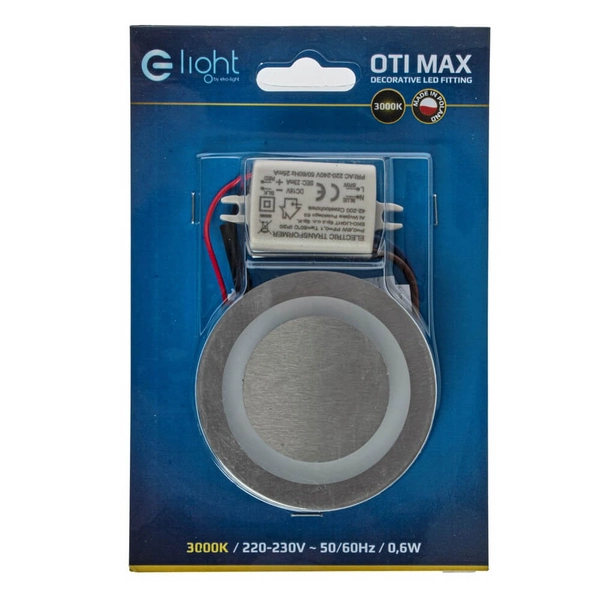 Lampa przyschodowa naścienna Oti EKS4338 LED 0,6W 3000K srebrny biały