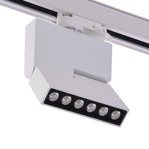 Biała lampa Leon AZ3490 LED 12W regulowana do 3-fazowego systemu szynowego