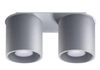 Downlight LAMPA sufitowa SL.0055 metalowa OPRAWA tuby szare