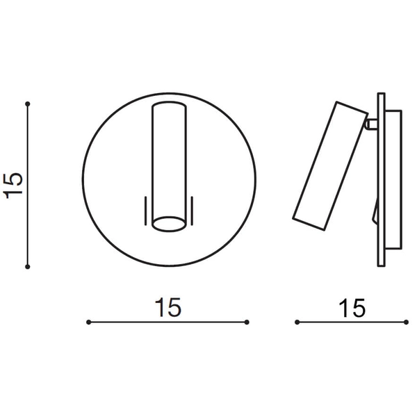 Ścienna lampa salonowa Faro AZ3204 z włącznikiem sopel czarna