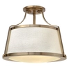 Sufitowa lampa tkaninowa Charlotte HK-CHARLOTTE-SF-BC złoty