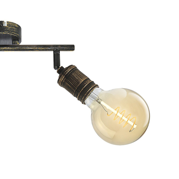 Reflektorki złote antyczne Fidel 3215 przysufitowa lampa do kuchni