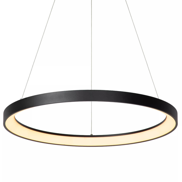 Wisząca lampa salonowa Vidal ring LED 48W 2700K czarny nad stół