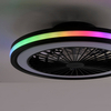 Plafon na pilot Brandon 14649-18 Just Light LED 36+5W 2700-5000K+RGB czarny