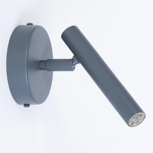 Podłużny naścienny kinkiet Sopel 41206 tuba metalowa grafitowa