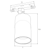 Magnetyczna lampa do zestawu szyn Dali M0010D  LED 18W 3000K czarny