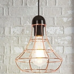 LAMPA wisząca RAMSEY 4650 Rabalux loftowa OPRAWA metalowa klatka zwis na kablu miedź