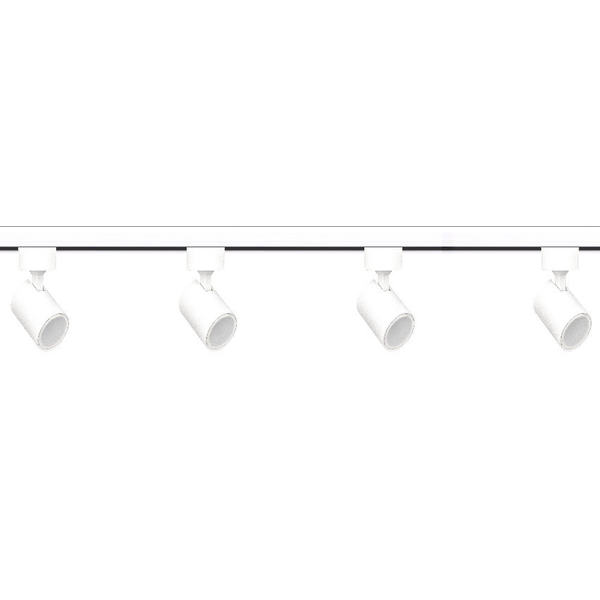 System szynowy SNOW LP-737 WH SET Light Prestige metalowa OPRAWA zestaw listwa z reflektorkami białe