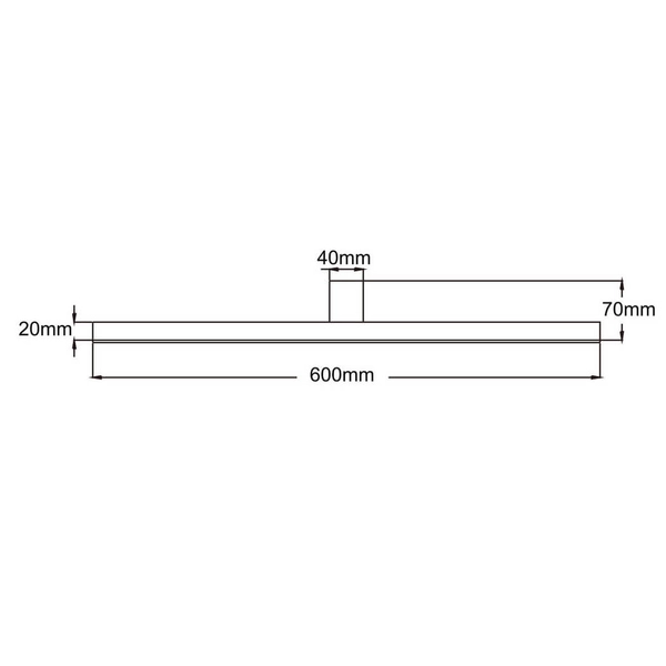 Podłużny kinkiet ścienny Nevada LP-778/1W L BK Light Prestige LED 20W 4000K IP44 czarny