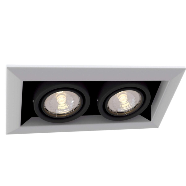 Podwójna lampa sufitowa Metal Modern DL008-2-02-W biała