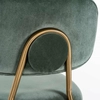 Welurowe krzesło barowe S4523 Xenia JADE VELVET Richmond Interiors zielony złoty