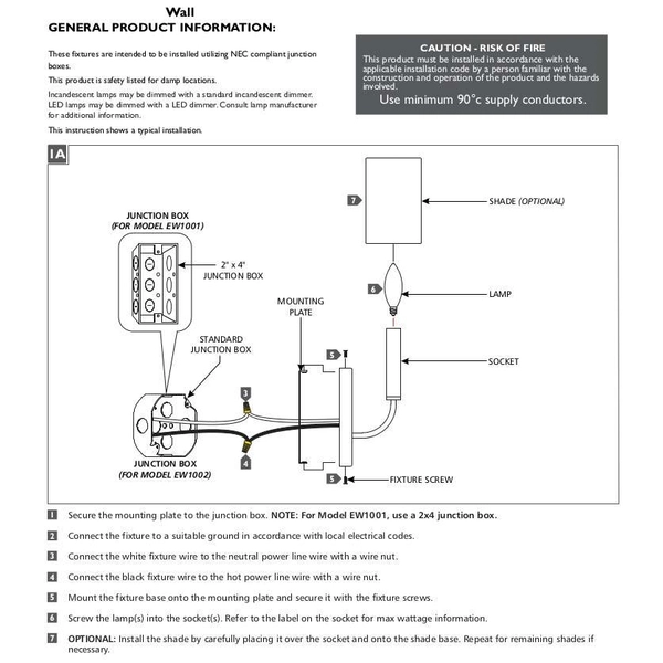 Kinkiet LAMPA ścienna Brianna FE-BRIANNA1-BB Elstead FEISS abażurowa OPRAWA metalowa mosiądz biala