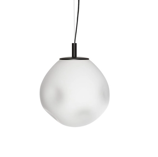 Wisząca lampa okrągła CLOE S 11069102 szklany zwis kuchni biały