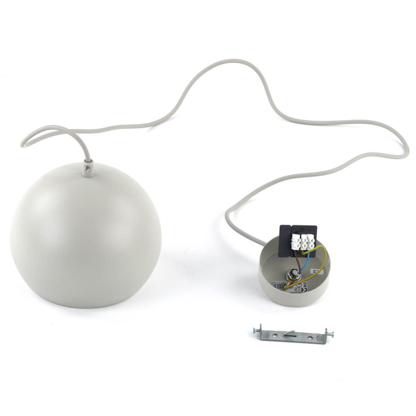 Zwisająca lampa do jadalni Zoe 10172 nad wyspę metalowa beżowa
