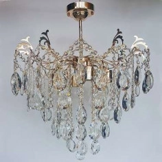 LAMPA sufitowa VEN E 1285/6 kryształowa OPRAWA plafon pałacowy crystal przezroczysty