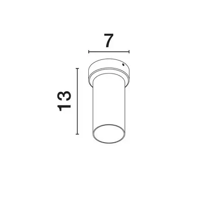 Sufitowa lampa do jadalni CORENZO LE45648 regulowana tuba biała