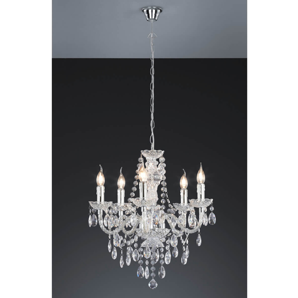 Pałacowy żyrandol Luster R1107-00 świecznikowy crystal przezroczysty