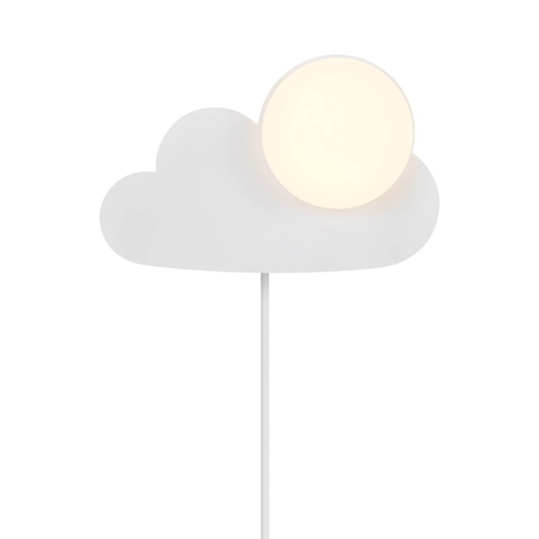 Dziecięcy kinkiet ścienny SKYKU CLOUD 2312971001 chmurka kula biała