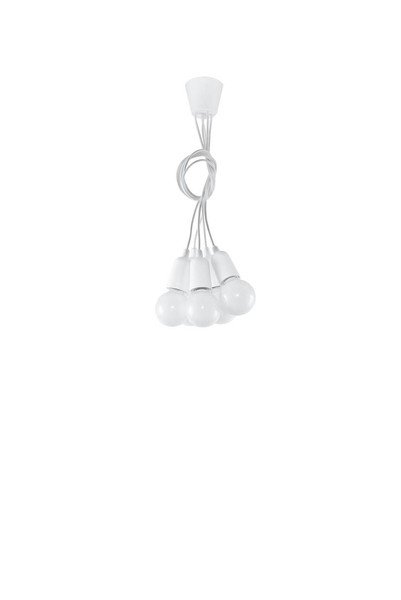 LAMPA wisząca SL.0571 industrialna OPRAWKA zwis pająk biały