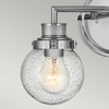 Lampa ścienna kulista Poppy QN-POPPY2-PC-BATH szklana IP44 chrom przezroczysty