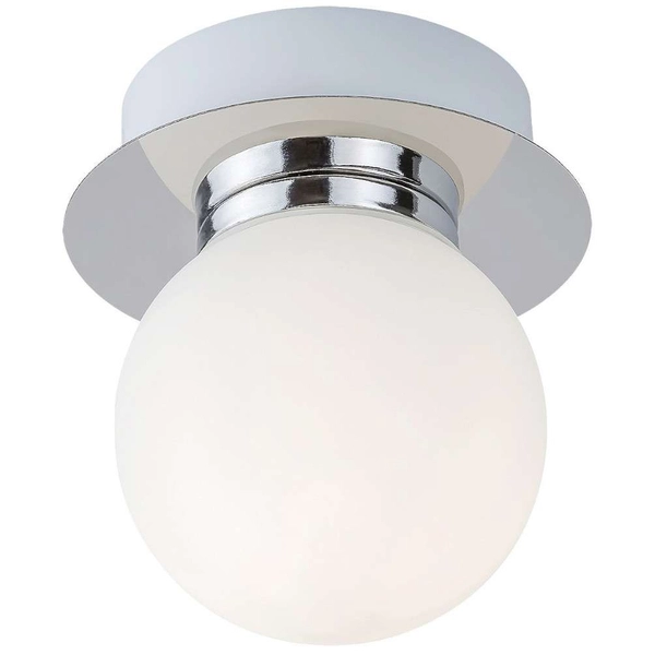 Kinkiet LAMPA ścienna BECCA 2110 Rabalux szklana OPRAWA łazienkowa kula ball IP44 biała chrom