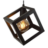 Industrialna LAMPA wisząca SWEDEN 305510 Polux metalowa OPRAWA zwis kostka cube czarna