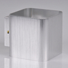 Srebrny kinkiet do sypialni Izar metalowa lampa cube
