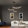 LAMPA wisząca RIO TH.103 okrągła OPRAWA metalowy ZWIS LED 70W 3000K ring czarny